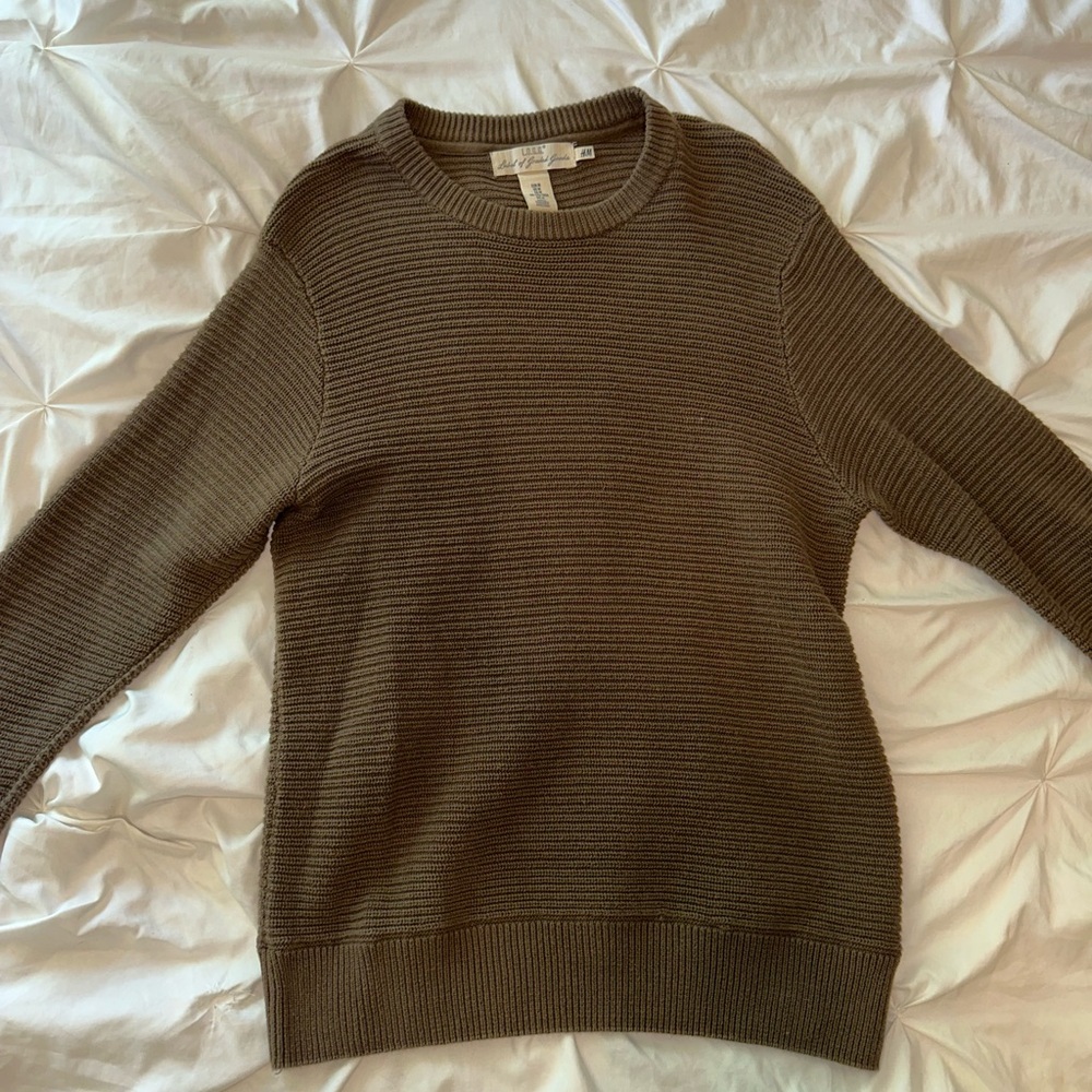 Brown Ribbed Sweater